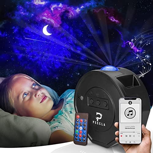 Peecla Proiettore Stelle Soffitto Bambini E Adulti, Lampada Proiettore Galassia Cielo Stellato Bambini, Luce Notturna Per Bambini Con Led Bluetooth Usb, Decorazioni Per La Casa, Idea Regalo