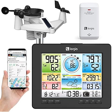 Logia 7-in-1 Wi-Fi Weather Station with Solar Cover