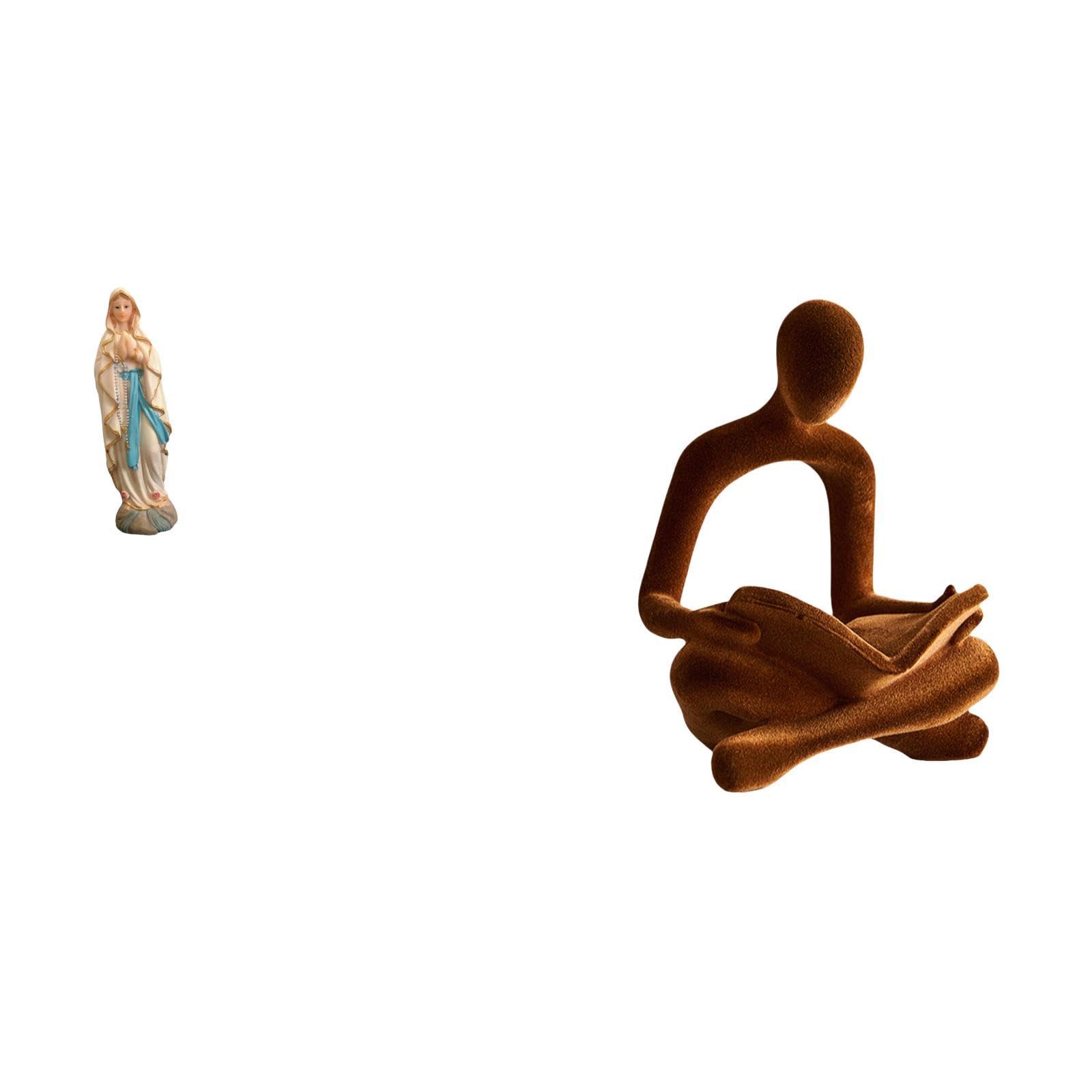SECRET DESIRE Virgin Mary Human Figurine Abstract Thinker Statue Decorative Artwork Blessed Resin Sculpture Versatile Collection Ornament for Office Car Bar Wedding|Home D?©cor|Figurines-image-15