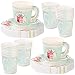 Talking Tables Truly Scrumptious Vintage Floral Paper Tea Cups with Handles and Saucers for a Tea Party or Birthday (24 Pack)