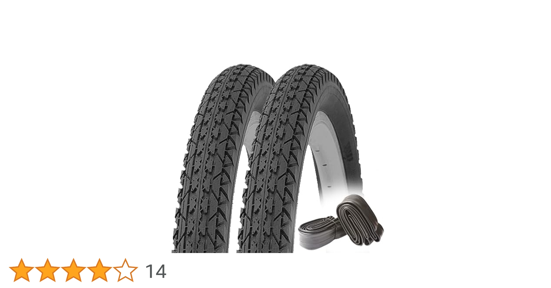 Amazon | 自転車タイヤ 24インチ 2本セット 24×2.125 H/E ブラック