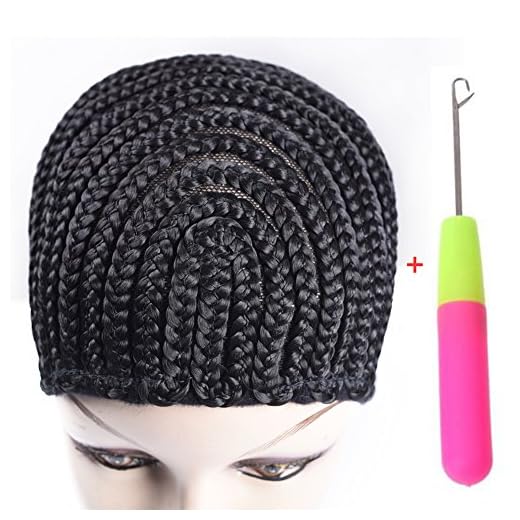 Refined Braided Wig Caps Crotchet Cornrows Cap For Easier Sew In Caps for Making Wig Glueless Hair Net Liner Crochet Wig Caps(Cornrows Caps 1pcs)