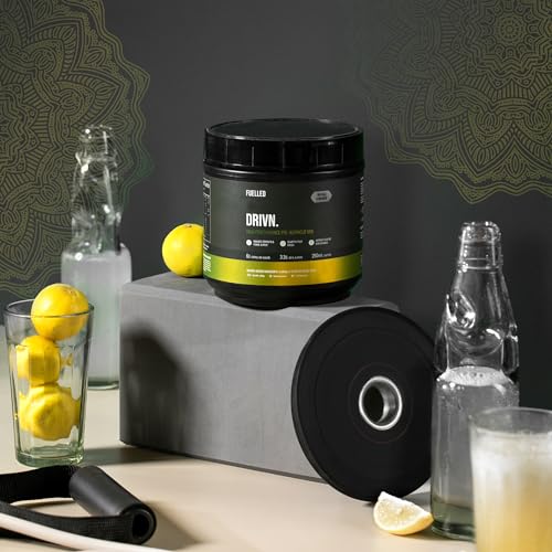 Image of FUELLED DRIVN Pre-Workout (Masala Lemonade, 30 Servings) 3.2 g Beta Alanine, 250 mg Caffeine, 6 g Citrulline Malate (483 g)