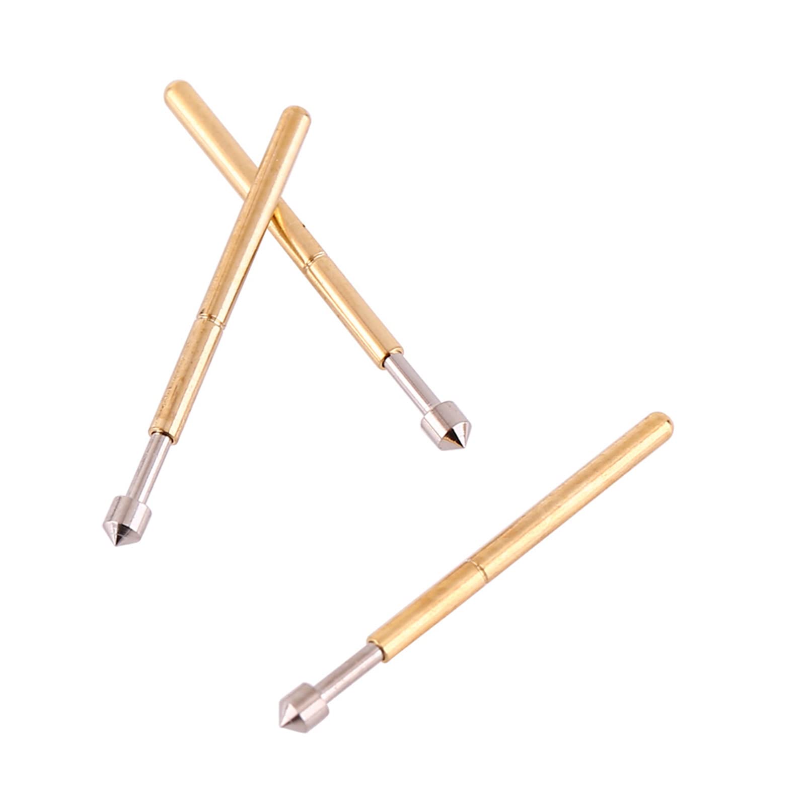 Spring Test Probes, 100Pcs P75-E2 High Accuracy Round Pogo Pins for PCB Board Testing Contact