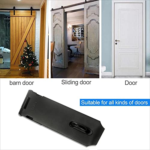 Rozekean Door Hasp Latch 5 Inch Clasp Gate Lock Latch Stainless Steel Door Bolt Latch,Black Matte Finish,2 Packs #TOP5