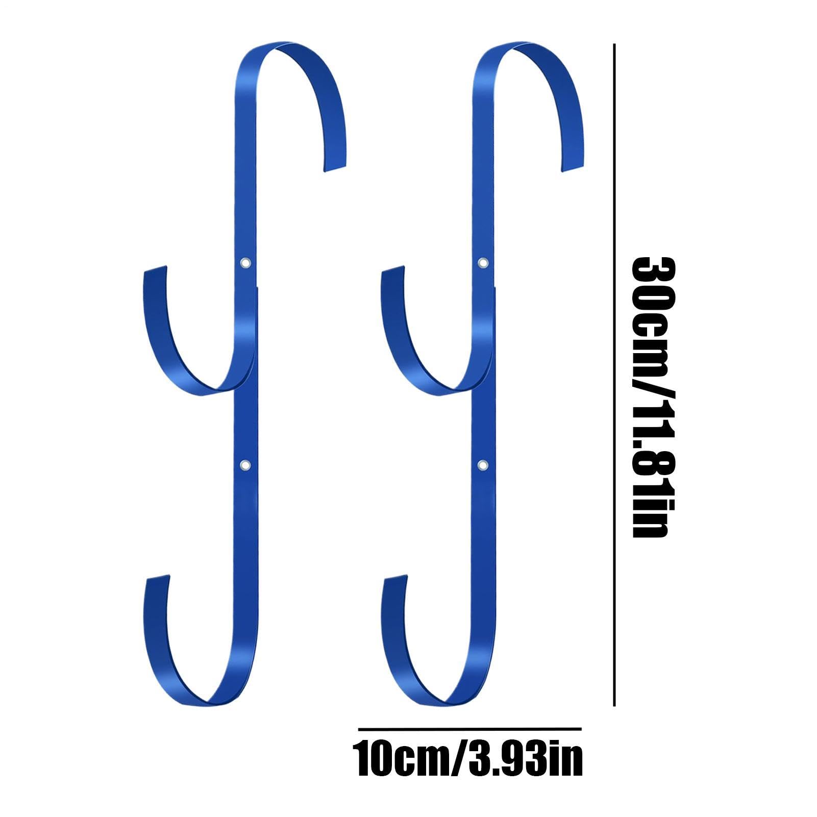 Generico Gancio per Piscina | Portaganci Resistente - 2 Pezzi Ganci Porta Attrezzi Piscina Per Tubo | Per Giardino, Muro, Ringhiere, Skimmer, Rastrello, Spazzola, Retino