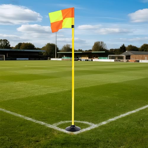 Soccer Corner Flags Set of 4 for Soccer Field, 5FT Agility Training Poles with Corner Flags, Portable Speed and Agility Training Equipment for Sports Practice(Including Rubber Base and Storage Bag) - Thumbnail 6