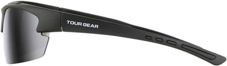Semi-Rimless Sports Sunglasses - Matte Black for Men Women Cycling Running Driving Fishing Golf Pickleball Baseball Glasses