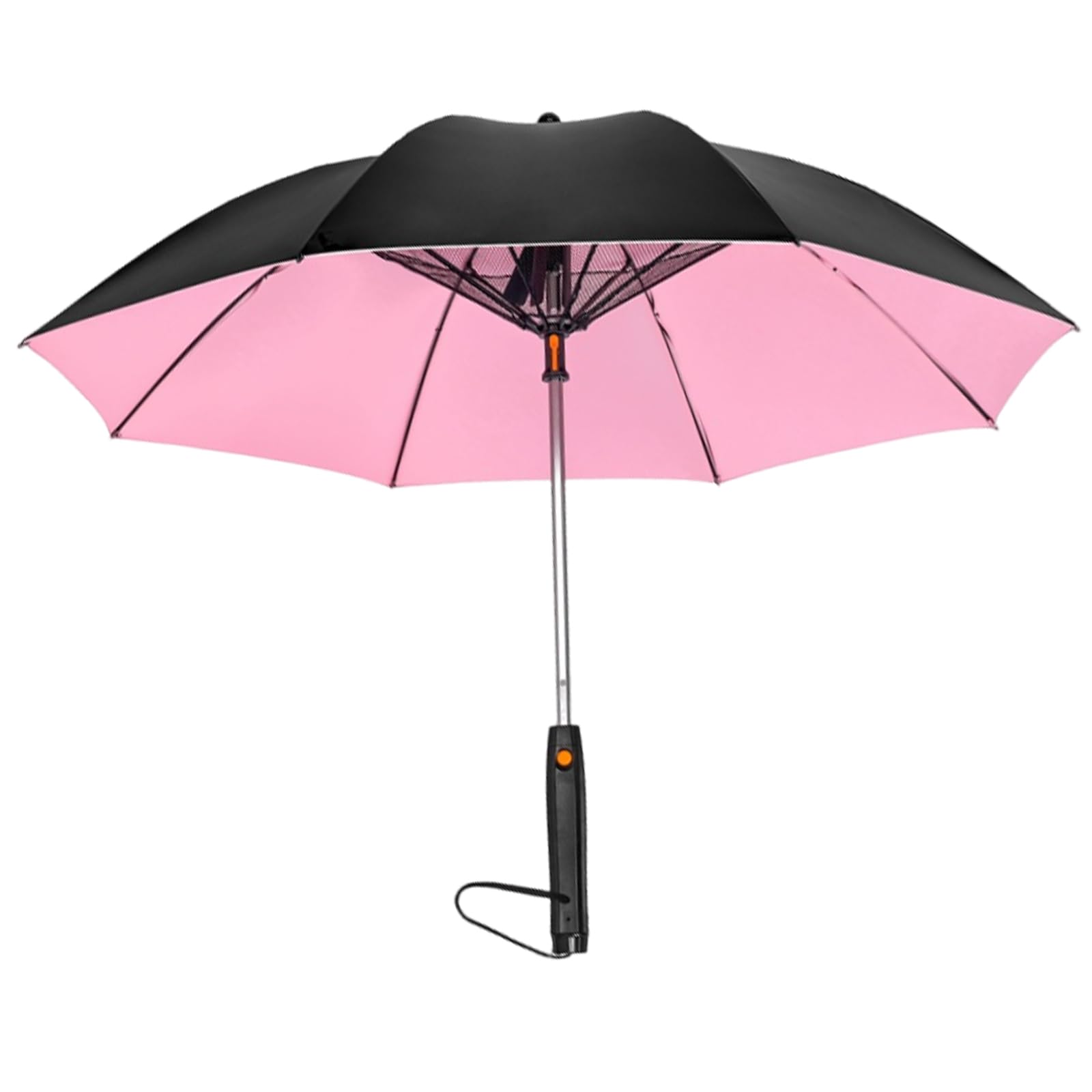 Uqezagpa Black Outside And Po Outdoor Battery Powered Sun Umbrellas Cooling Misting Fan Umbrellas For Spectators Innovative