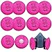 10PCS(5Pack)2091 P100 Respirator Filters Compatible with 2091, Installed on P100 Filter Retainer Replacement for 6000 6200 6800 7000 FF-4 for Sanding, Welding