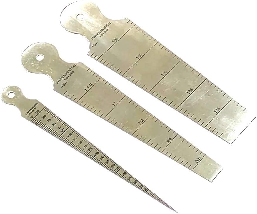 Stainless Steel Measuring Tools (Set of 3 x Bore Gauges)