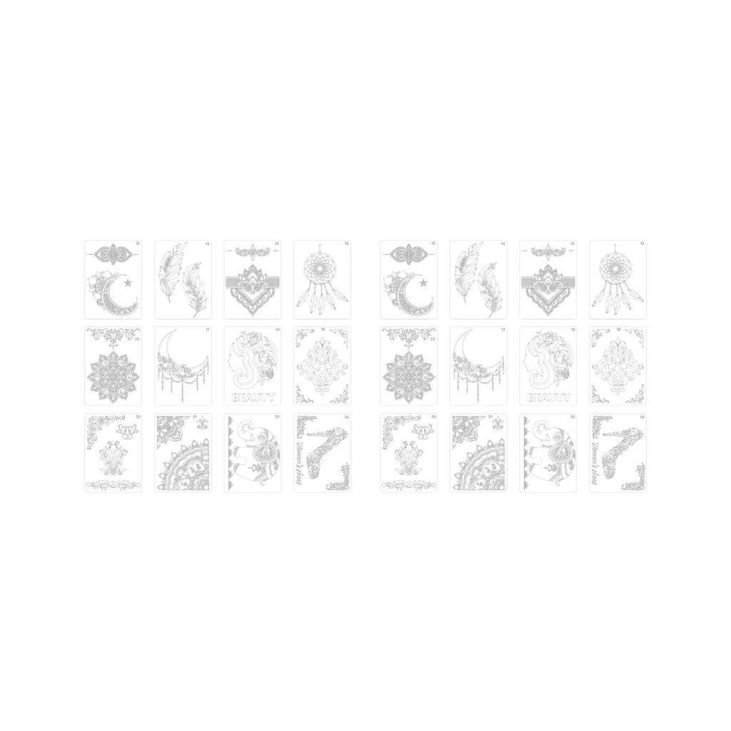 Pochoir mandala (lot de 2) pour peinture murale et scrapbooking créatif