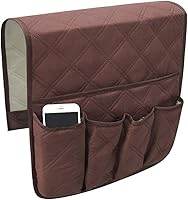 Vista 9 de Organizador de sofá y reposabrazos, con 6 bolsillos, soporte para control remoto de TV, bolsa de bolsillo de almacenamiento para teléfono celular