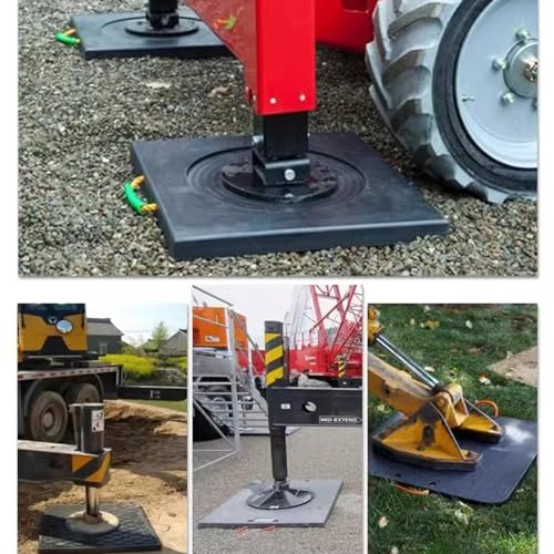 Stabilisateur de cric pour remorque de grue sur chantier difficile - 3