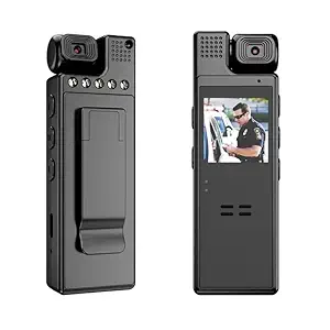 FREDI HD PLUS Body Camera with Video and Audio Recording 1080P HD Body Worn Camera with 180 Rotatable Lens
