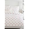 Heart Single Sheet Rubber Heart Duvet Cover Set Red