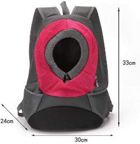 Miniatura 2 de Mochila de viaje portátil de doble hombro al aire libre, bolsa de transporte para perros y mascotas, bolsa frontal de malla para la cabeza (verde S)