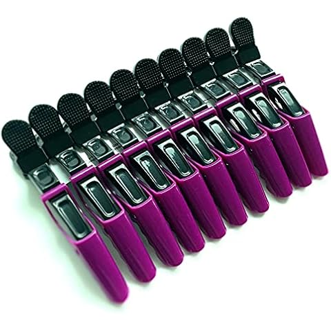 F-BBKO Plastic Alligator Hair Clips for Women With Hair Clip. Professional Hair Clipper With Hair Style and Segmentation. Wide Teeth and Durable Hair Salon Crocodile Hairpin. (Purple) Cover