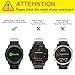 Fintie Correa Compatible con Garmin Fenix 6X/Fenix 3/Fenix 3 HR/Fenix 5X -...