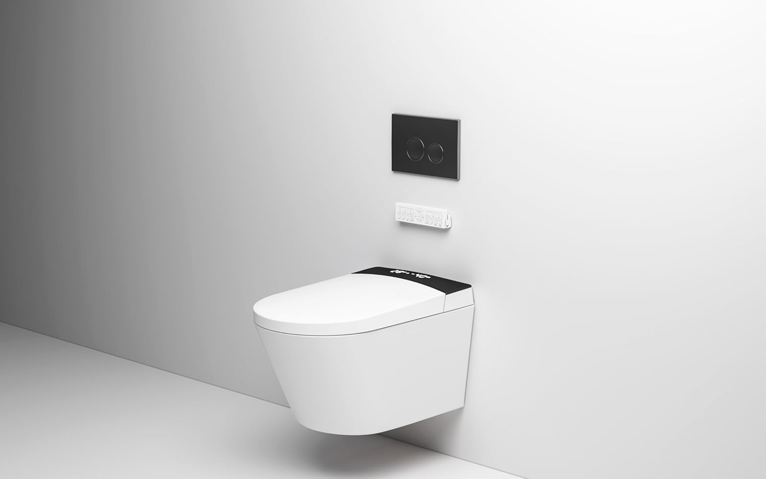Installed MEJE MZE014P System with Wall-Hung Toilet