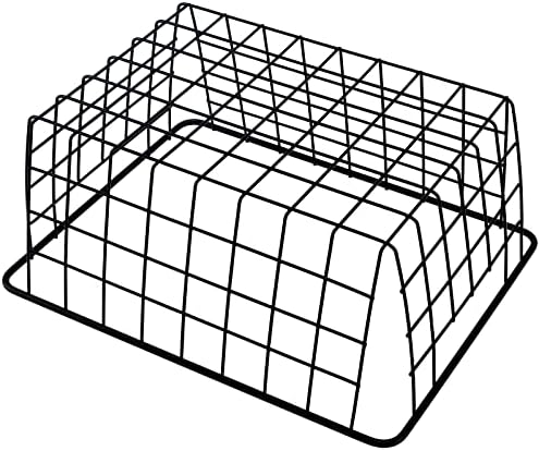 SINJEUN Set of 3 Black Metal Wire Storage Baskets, Large Wire Baskets with Handles, Wire Baskets Organizer Bins Pantry Storage Bin Basket for Cabinet, Office, Bathroom Shelf Storage