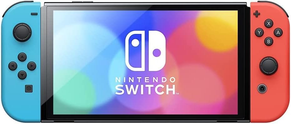 Nintendo Switch Console with Neon Blue and Red Joy-Con (Japanese