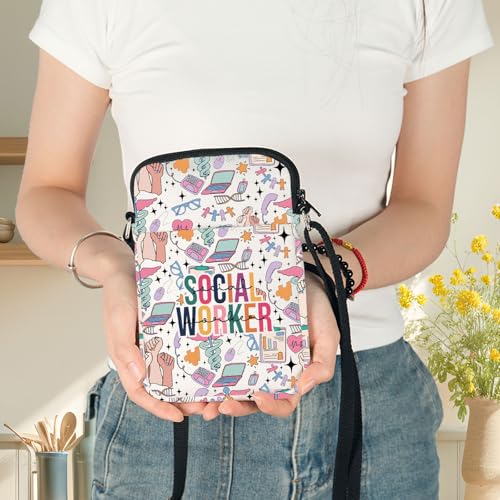 G2TUP Social Worker Crossbody Bag Social Workers Gifts Social Work Travel Shoulder Bag Social Volunteer Survival Kit4