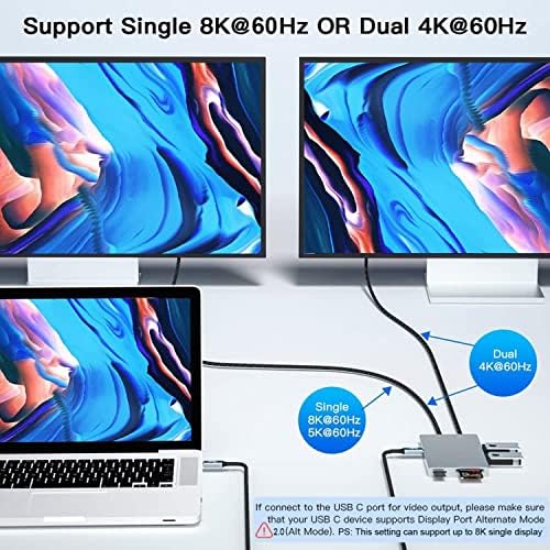 Vista 3 de StarLinker Paquete de 2 cables USB4 de 1.6 pies (1.6 ft) de carga de energía de 100 W, soporta transferencia de datos de 40 Gbps, pantalla HD 8K