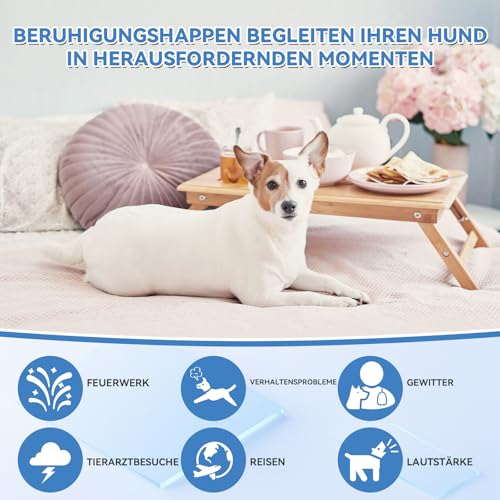 WEALLIN Beruhigungsmittel für Hunde 200 Kaubleck Natürliche Beruhigungs Snacks für Hunde, Unterstützt das Gleichgewicht bei Trennung, Unruhe, Reisen, Gewitter Für alle Rassen & Größen Huhn Geschmack