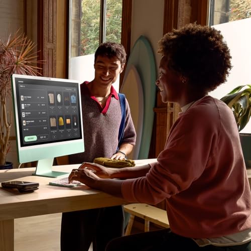 Apple iMac 24" with Retina 4.5K Display, M4 Chip with 10-Core CPU and 10-Core GPU, Late 2024 - Silver, Gigabit Ethernet, Standard Display, Magic Keyboard with Touch ID, 32GB, 1TB SSD - Image 10