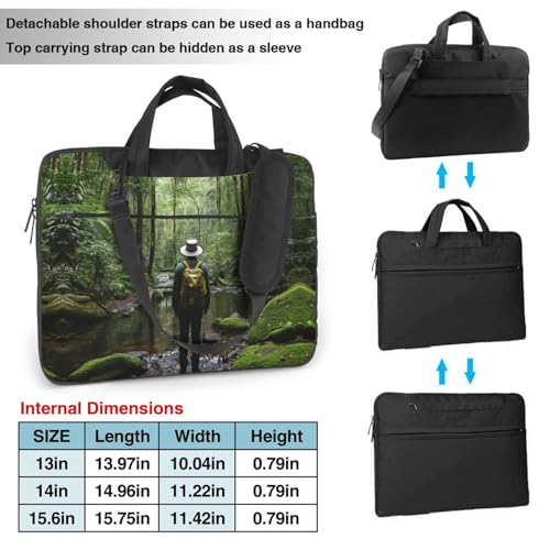 Bolsa para computadora de alta resistencia con detalles de selva tropical 4