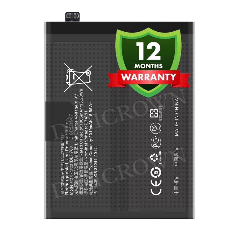 Image of Original BLP789 Battery Compatible for Oppo Reno 4 5G (CPH2091, PDPM00, PDPT00) - (4000mAh) - 1 Year Warranty DF7