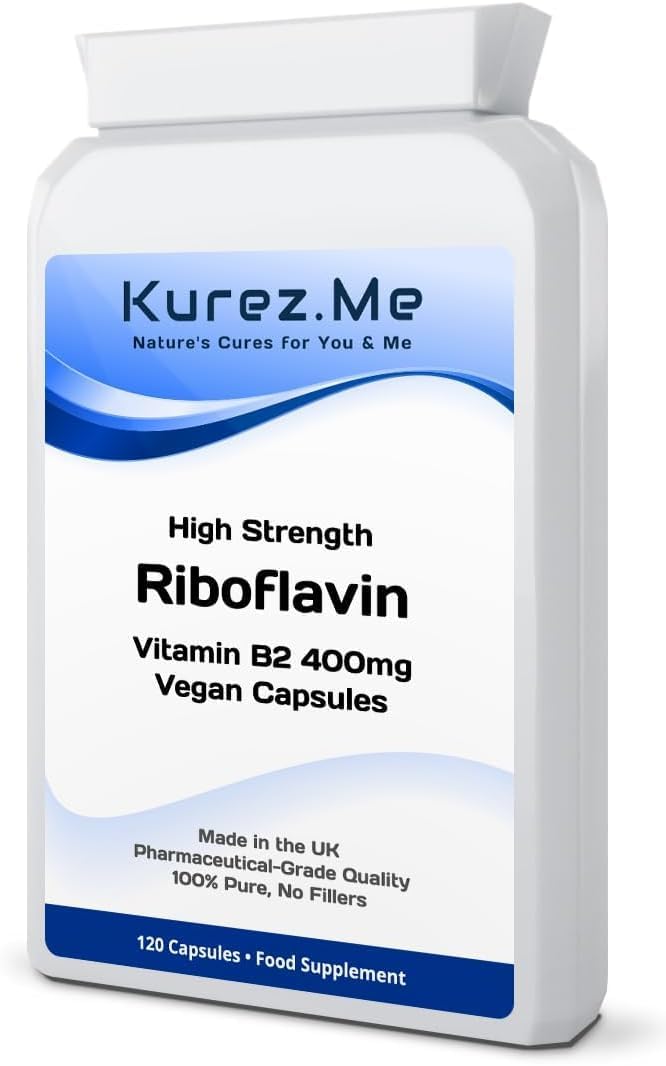 Kurez.me 400mg Vitamin B2120 Capsules 4 Month Supply High Strength