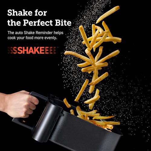 COSORI Air Fryer Large 6.2L, 55% Energy Saving & 85% Less Oil, 12 Functions, Shake Reminder, 80+ Recipes, Dishwasher Safe, 1700W, Black - Image 5