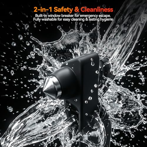 YONZEE Car Seat Gap Filler with Emergency Window Breaker, Premium Silicone Seat Gap Organizer, Prevents Items from Falling, Universal Fit for All Cars, 2 Pack by YONZEE - Used condition - Image 9