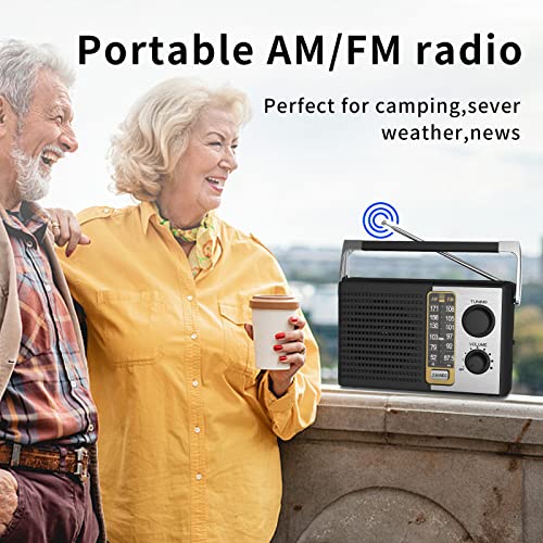 image for Yewrich AM FM Radio with Best Reception, Portable Battery Operated Tra
