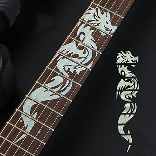 Guitar Neck Fretboard Sticker, Fret Inlay Decal for Ukulele, Bass, Acoustic and Electric Guitar...