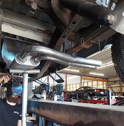 Miniatura 3 de Floshine Silenciadores universales de la serie 80, entrada de 3 pulgadassalida de 3 pulgadas, escape automotriz de rendimiento de 3 cámaras FH30D30