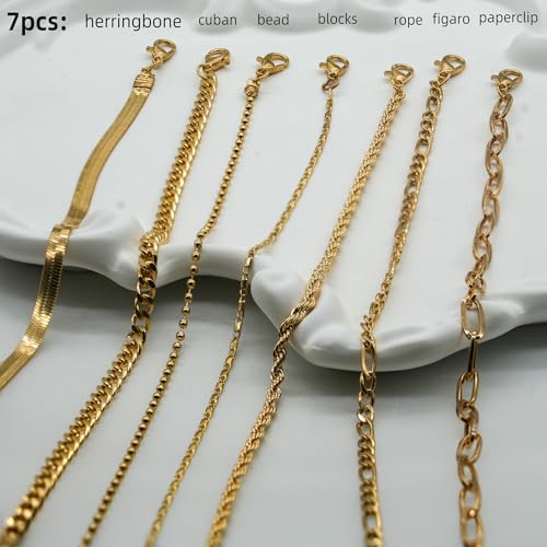Image of 14K Gold /Silver Ankle Bracelets for Women,Dainty Layered Sparkly Chain Rhinestone Anklet,Stackable Waterproof Beach Anklets,Ajustable 8.65 inch+2.3 inch Anklets Bracelets for Women,Cute Summer foot Jewelry Gift
