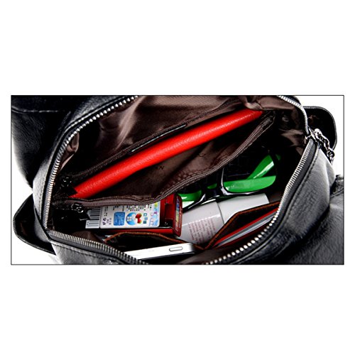 Mochila OULII de couro PU impermeável para adolescentes e meninas femininas antirroubo Mochila de vi