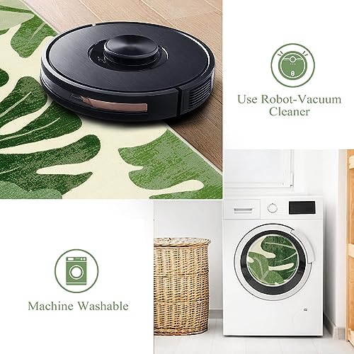 Tapete Lukinbox Leaf Indoor Outdoor 5x7 Verde Lavable miniatura 3
