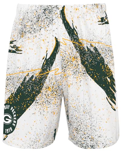 Zubaz NFL Men's Adult 7" Inseam Shorts in Vibrant Camo, Zebra, Confetti and Fade Styles (Small - 3XL)