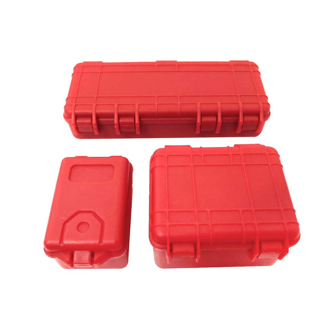 Axixi 3Pcs 1/10 Mini Toolbox Trunk Storage Simulation Decoration Accessories, for 1:10 RC Crawler Car Trx4 Axial Scx10 90046 CC01 D90 D110