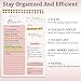 8.2x5.5 Inch To Do List Notebook for Work, Spiral To Do List Notepad for Women, 100 Sheets Undated Daily Planner for Office, School and Home Goal Setting (Pink)