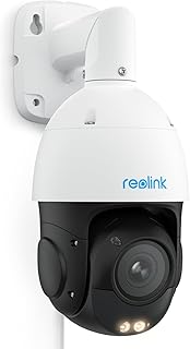 Reolink 4K 8MP UHD PTZ Outdoor Surveillance Camera PoE with 5X 3D Optical Zoom, Car Tracking, Colour Night Vision, Smart P…