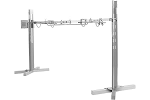 Large Pig Roasting Box Hog Chicken Grill Rotisserie Spit Rod BBQ Motor Kit