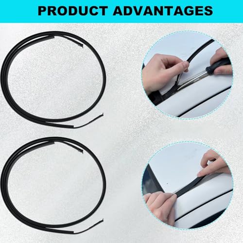 Tiras de sellado de techo para Toyota Yaris Sedan 2007-2011 moldura goteo 145cm 7555252140 6