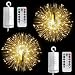 Firework Lights LED String Lights, 8 Modes Dimmable Fairy Lights with Remote Control, Battery Operated Hanging Starburst Lights with 120 LED Waterproof for Parties Home Outdoor Decoration (2 Pack)
