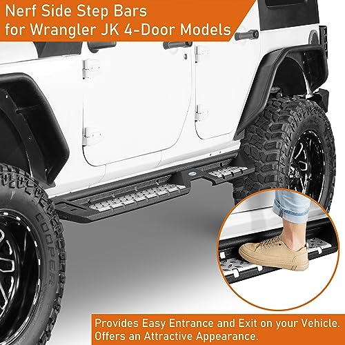 Estribos laterales para Jeep Wrangler JK 4 puertas miniatura 2