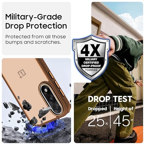 Image of V-TAN Back Cover for Oneplus Nord 5 Compatible Case, Matte Finish Transparent Case, TPU, Camera Protective Shockproof Cover (Brown)